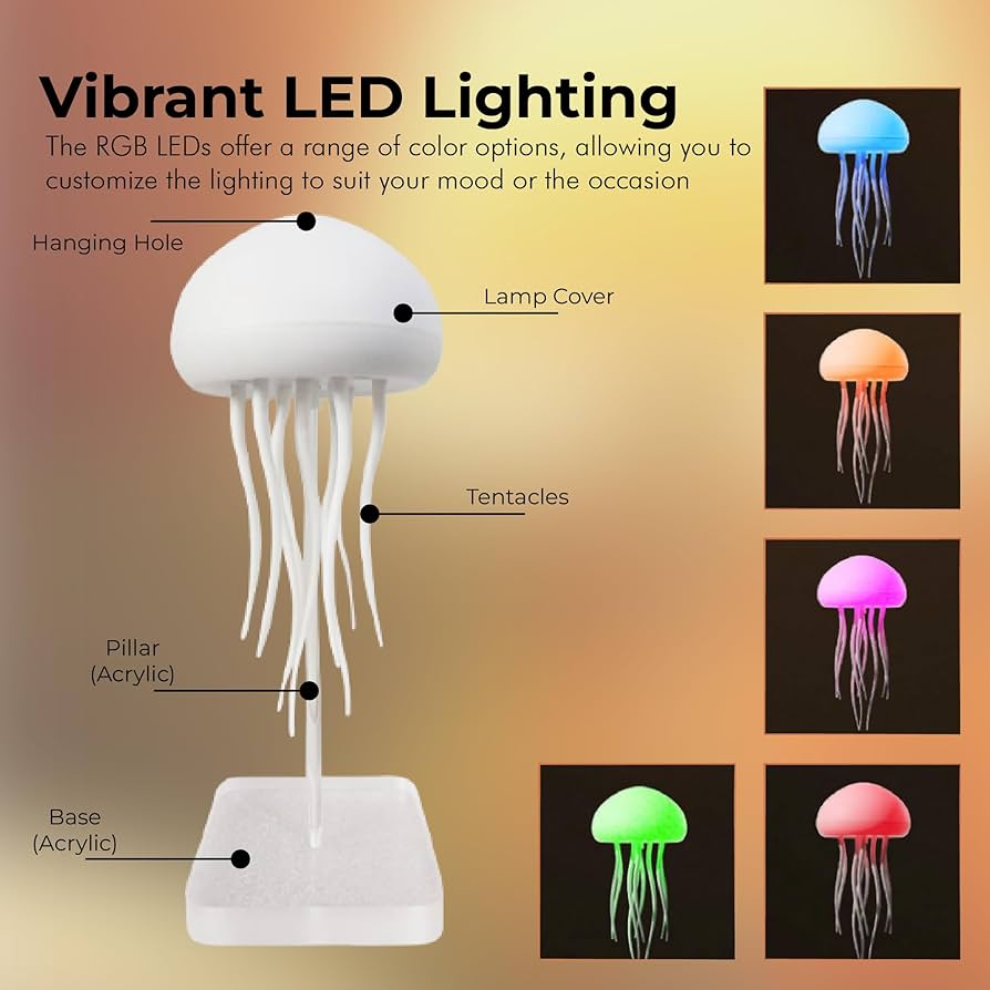Jellyfish lamp LED
